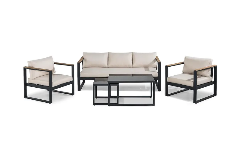 Sohvaryhmä Aspvik, Musta/Tiikki