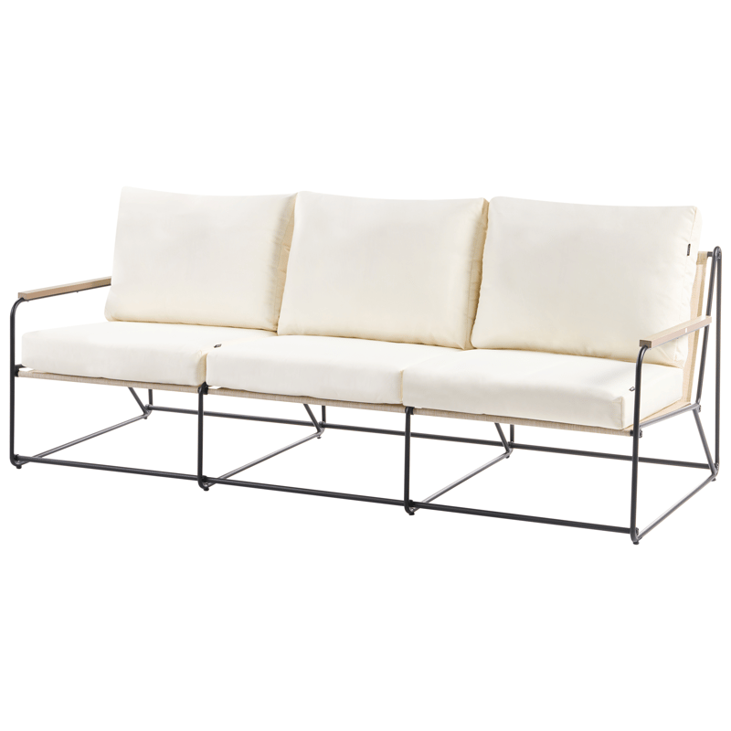 Sohvaryhmä ulos 5-istuttava Venaria pöydällä - Musta/beige - Puutarhakalusteet - Terassiryhmät - Sohvaryhmät ulos