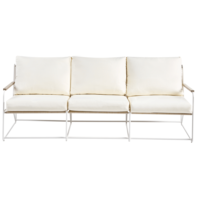 Sohvaryhmä ulos 5-istuttava Venaria pöydällä - Valkoinen/beige - Puutarhakalusteet - Terassiryhmät - Sohvaryhmät ulos