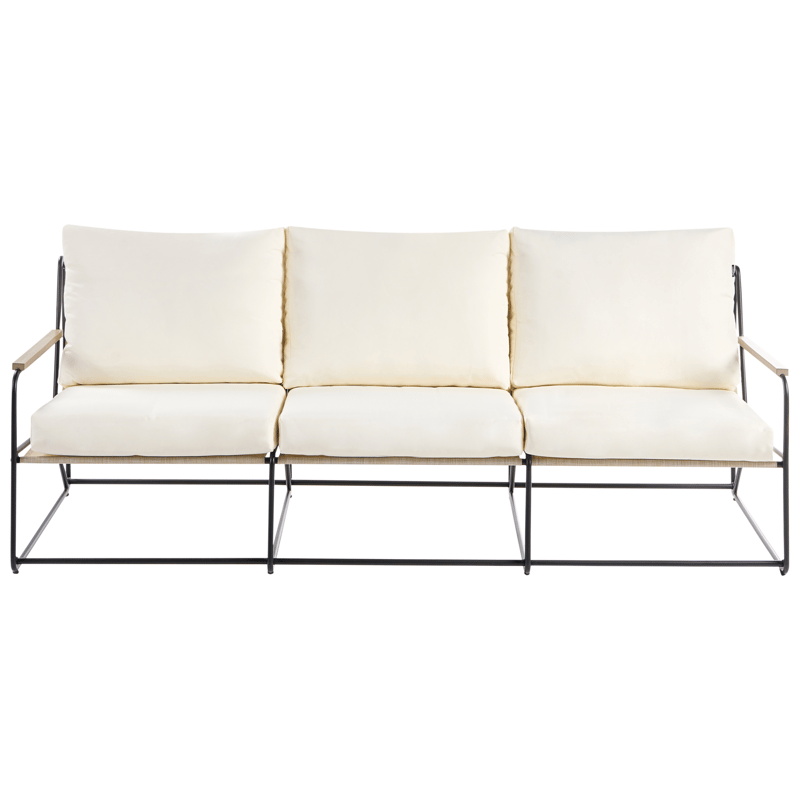 Sohvaryhmä ulos 5-istuttava Venaria pöydällä - Musta/beige - Puutarhakalusteet - Terassiryhmät - Sohvaryhmät ulos