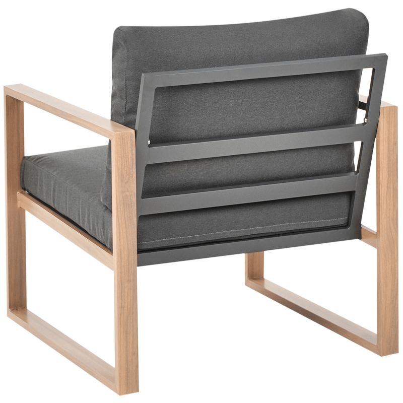 Sohvaryhmä ulos pöydällä 5-istuttava Gelso - Harmaa/Ruskea - Puutarhakalusteet - Terassiryhmät - Sohvaryhmät ulos