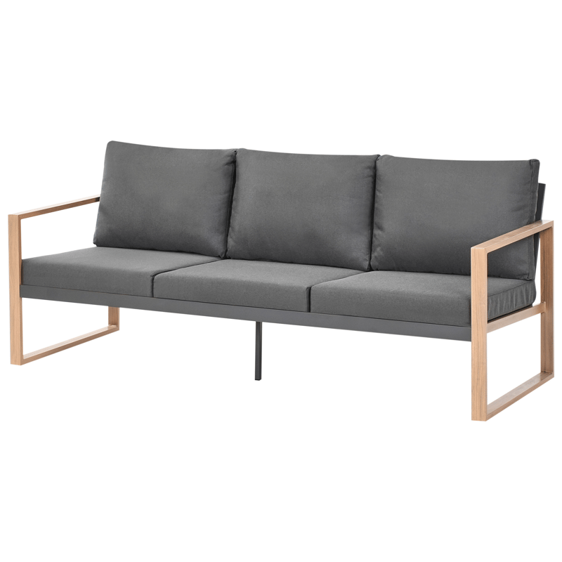 Sohvaryhmä ulos pöydällä 5-istuttava Gelso - Harmaa/Ruskea - Puutarhakalusteet - Terassiryhmät - Sohvaryhmät ulos