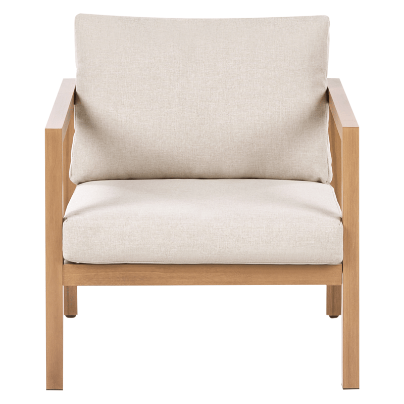 Sohvaryhmä ulos pöydällä 5-istuttava Oneta - Ruskea/Beige - Puutarhakalusteet - Terassiryhmät - Sohvaryhmät ulos