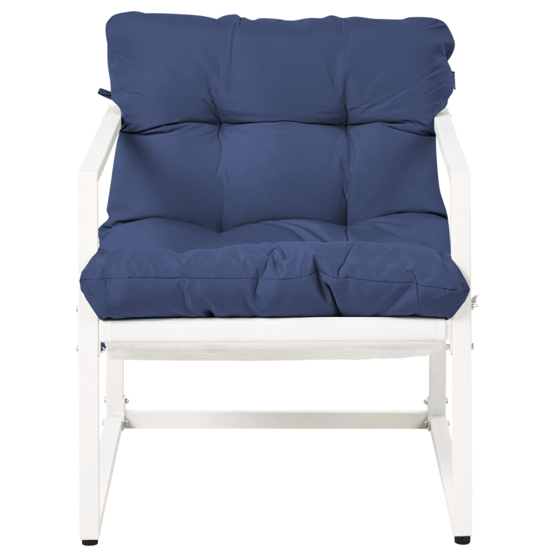 Sohvaryhmä ulos pöydällä 4-istuttava Garda - Sininen/Valkoinen - Puutarhakalusteet - Terassiryhmät - Sohvaryhmät ulos