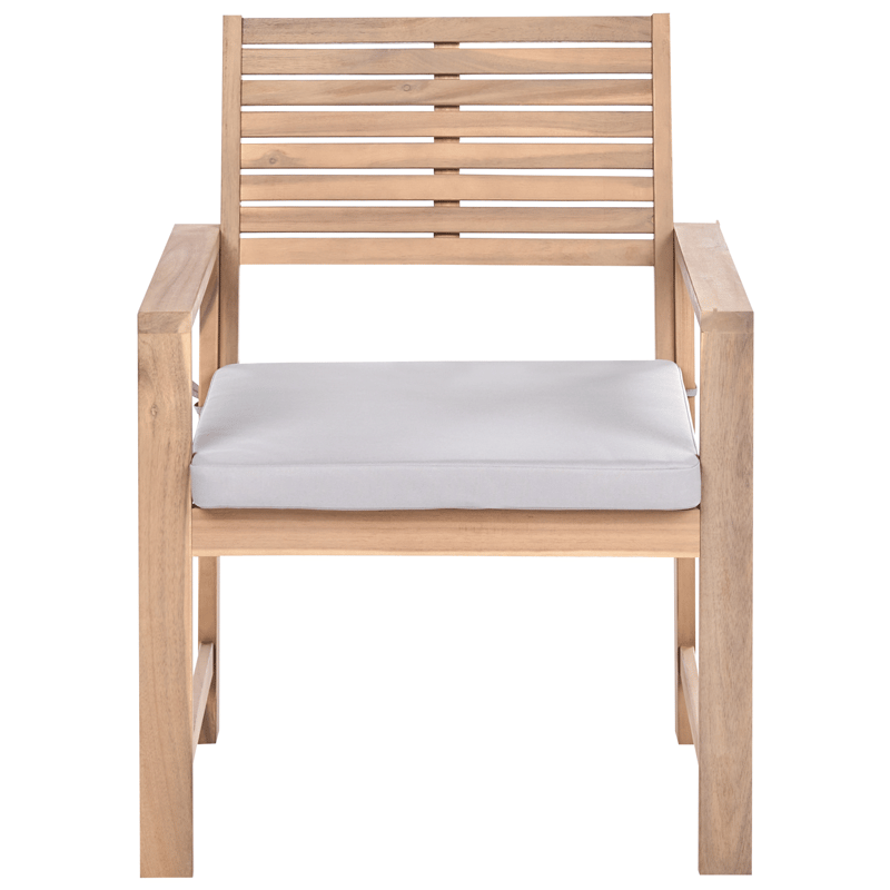 Sohvaryhmä ulos pöydällä 4-istuttava Fiames akaasiapuu - Ruskea/Harmaa - Puutarhakalusteet - Terassiryhmät - Sohvaryhmät ulos