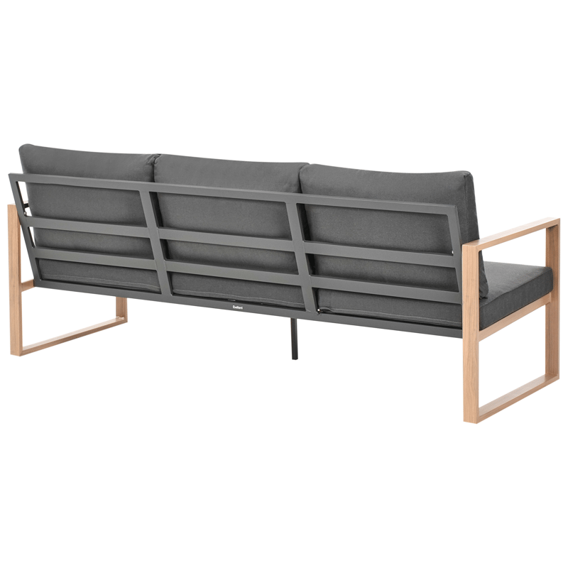 Sohvaryhmä ulos pöydällä 5-istuttava Gelso - Harmaa/Ruskea - Puutarhakalusteet - Terassiryhmät - Sohvaryhmät ulos