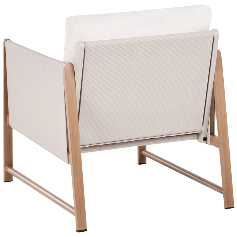 Sohvaryhmä ulos pöydällä ja rahilla 5-istuttava Nola - Beige/ruskea - Puutarhakalusteet - Terassiryhmät - Sohvaryhmät ulos