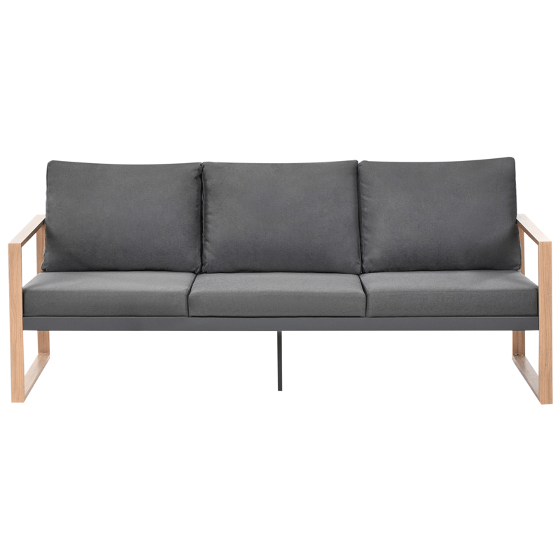 Sohvaryhmä ulos pöydällä 5-istuttava Gelso - Harmaa/Ruskea - Puutarhakalusteet - Terassiryhmät - Sohvaryhmät ulos