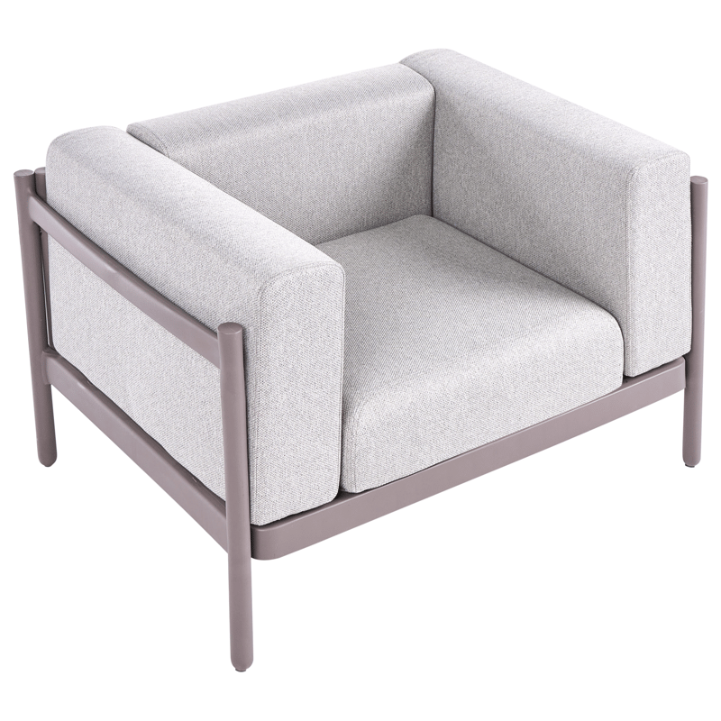 Sohvaryhmä ulos pöydällä 4-istuttava Ferretti - Harmaa/Beige - Puutarhakalusteet - Terassiryhmät - Sohvaryhmät ulos