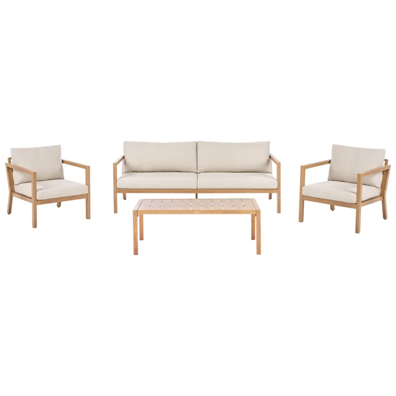 Sohvaryhmä ulos pöydällä 5-istuttava Oneta, Ruskea/Beige