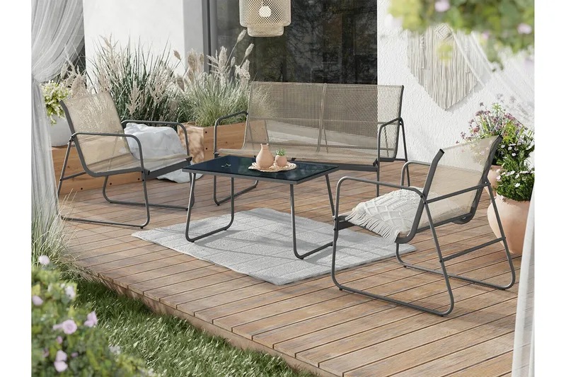 Corpach Soffgrupp Anthracite - Puutarhakalusteet - Terassiryhmät - Sohvaryhmät ulos