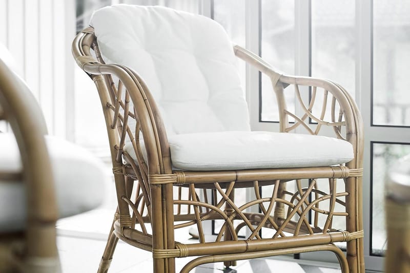 Hillerstorp Fårö -sohvaryhmä ulkokäyttöön, 4-istuttava - Mustavalkoinen - Puutarhakalusteet - Terassiryhmät - Sohvaryhmät ulos