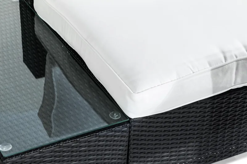 Loungeryhmä Bahamas 2:n ist - Musta Pöytä Pääty - Puutarhakalusteet - Terassiryhmät - Oleskeluryhmät