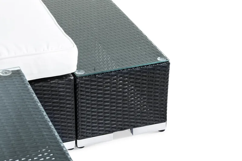 Loungeryhmä Bahamas 2:n ist - Musta Pöytä Pääty - Puutarhakalusteet - Terassiryhmät - Oleskeluryhmät