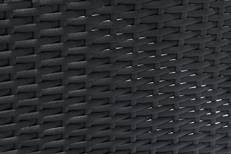 Loungeryhmä Bahamas 3:n ist - Musta Pöytä Tuoli Pääty - Puutarhakalusteet - Terassiryhmät - Oleskeluryhmät