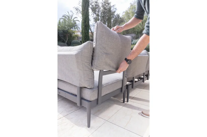 Panjin Lounge-ryhmä 4 istuttavaa Musta - Lifestyle Garden - Puutarhakalusteet - Terassiryhmät - Sohvaryhmät ulos