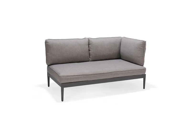 Panjin Lounge-ryhmä 4 istuttavaa Musta - Lifestyle Garden - Puutarhakalusteet - Terassiryhmät - Sohvaryhmät ulos