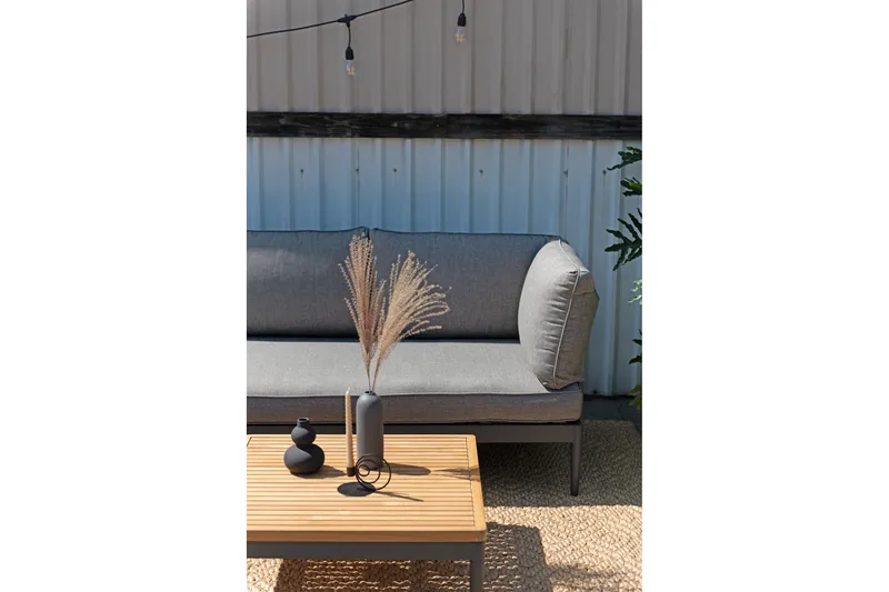 Panjin Lounge-ryhmä 4 istuttavaa Musta - Lifestyle Garden - Puutarhakalusteet - Terassiryhmät - Sohvaryhmät ulos