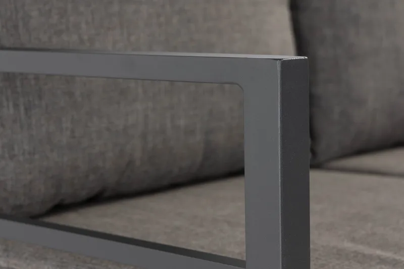 Sohvaryhmä Ariany - Musta/Harmaa - Puutarhakalusteet - Terassiryhmät - Sohvaryhmät ulos