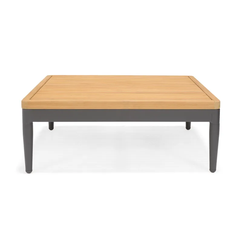 TOPAZ Ulkosetti päivävuode + 2-istuttava sohva + sohvapöytä 73 cm - Magnesiumharmaa - Puutarhakalusteet - Terassiryhmät - Sohvaryhmät ulos