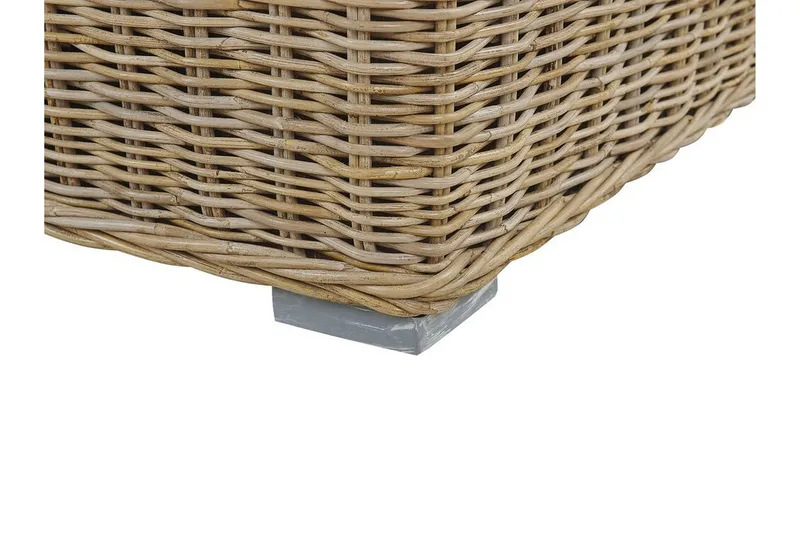 2:n ist Sohva Apriliana - Polyrottinki/Vaaleanruskea - Puutarhakalusteet - Terassiryhmät - Terassisohvat