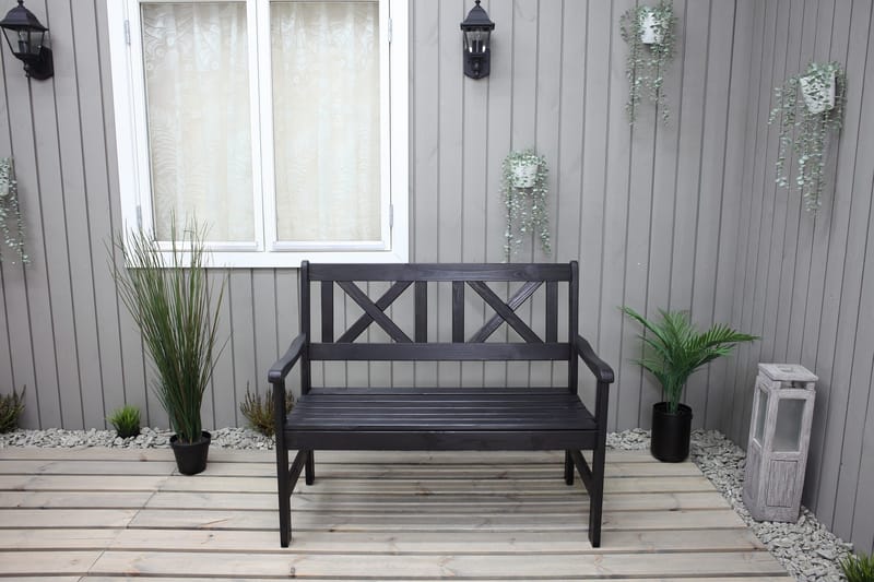 2:n ist Sohva Olivo - Kahvimusta - Puutarhakalusteet - Terassiryhmät - Terassisohvat