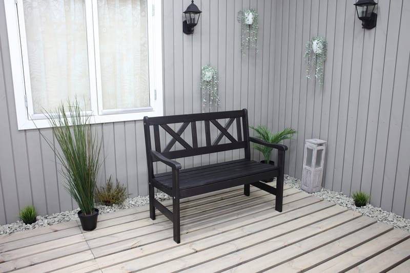 2:n ist Sohva Olivo - Kahvimusta - Puutarhakalusteet - Terassiryhmät - Terassisohvat