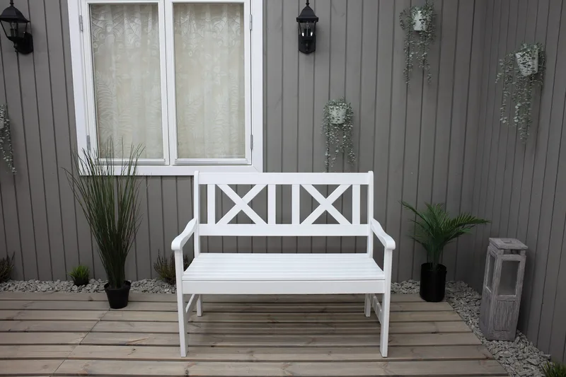 2:n ist Sohva Olivo - Valkoinen - Puutarhakalusteet - Terassiryhmät - Terassisohvat