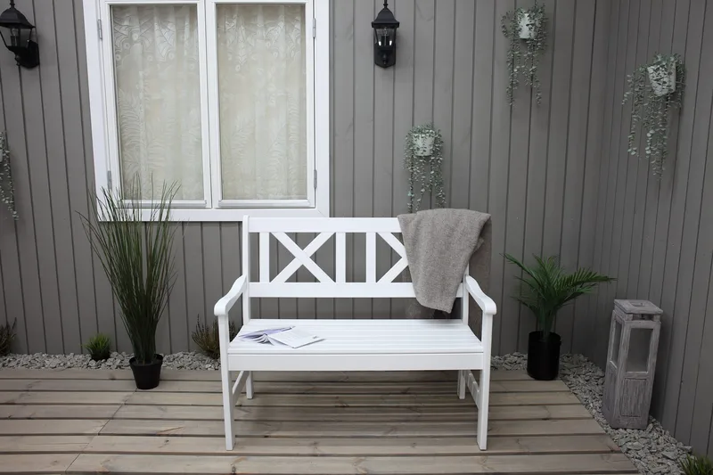 2:n ist Sohva Olivo - Valkoinen - Puutarhakalusteet - Terassiryhmät - Terassisohvat