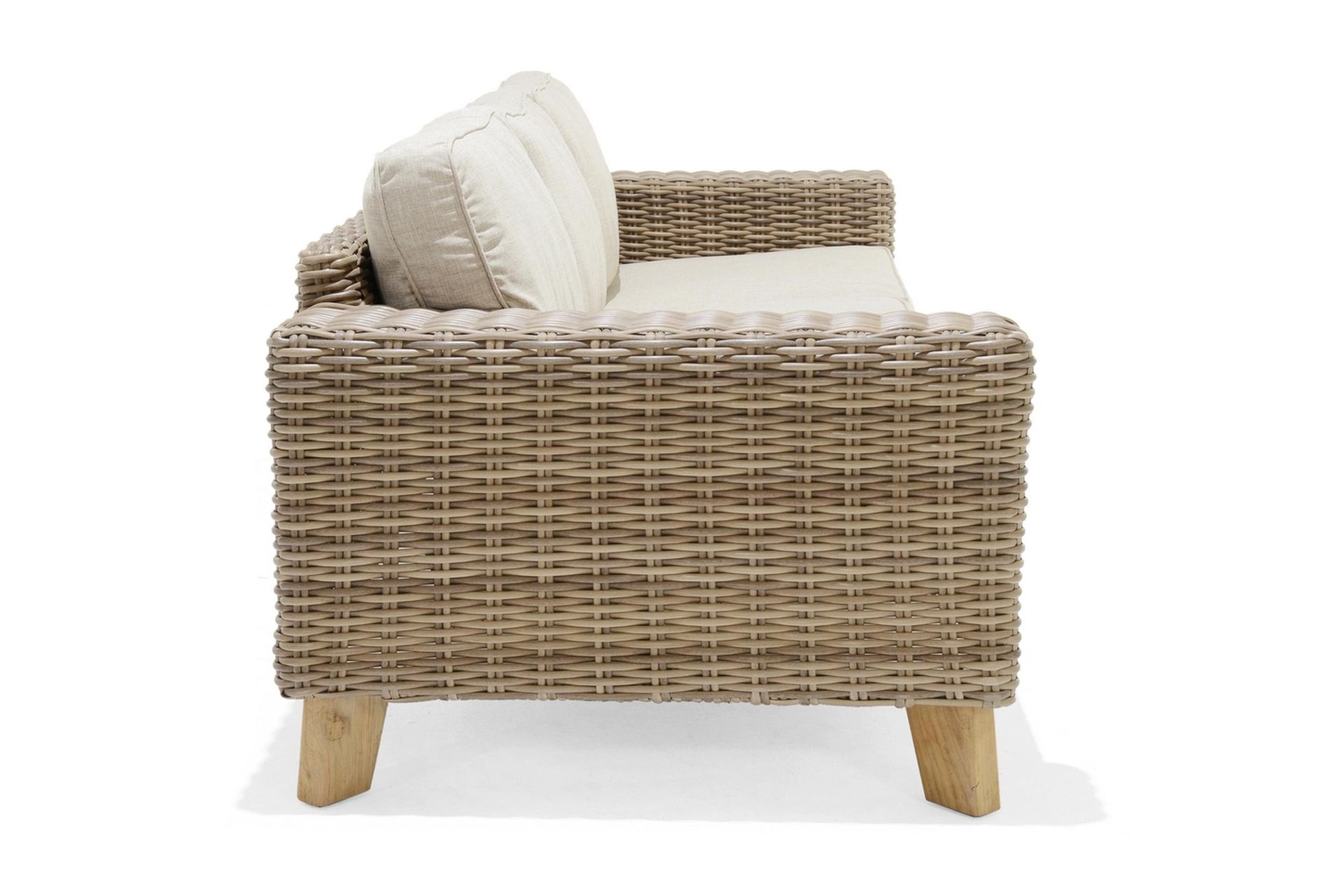3:n ist Sohva Bahamas - Beige - Puutarhakalusteet - Terassiryhmät - Terassisohvat