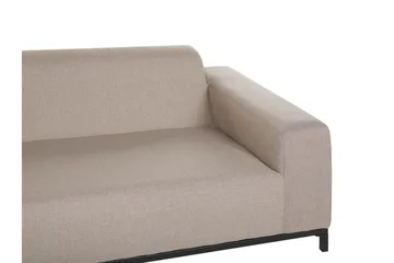 3:n ist Sohva Hughen - Beige / Musta - Puutarhakalusteet - Terassiryhmät - Terassisohvat