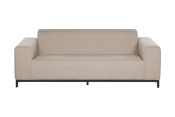 3:n ist Sohva Hughen - Beige / Musta - Puutarhakalusteet - Terassiryhmät - Terassisohvat