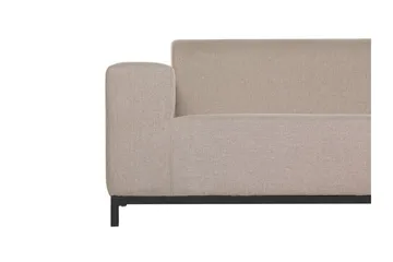 3:n ist Sohva Hughen - Beige / Musta - Puutarhakalusteet - Terassiryhmät - Terassisohvat