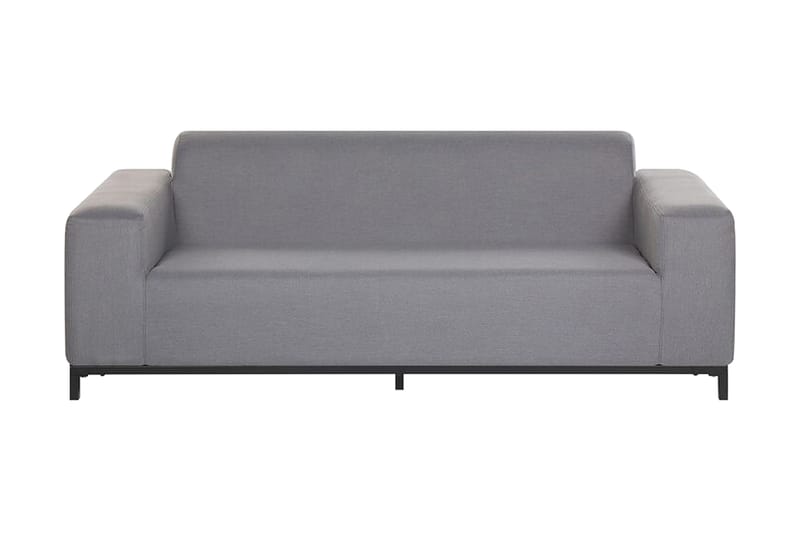 3:n ist Sohva Hughen - Harmaa / Musta - Puutarhakalusteet - Terassiryhmät - Terassisohvat