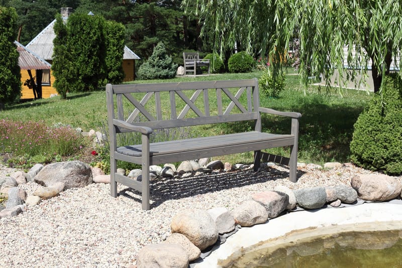 3:n ist Sohva Olivo - Harmaa - Puutarhakalusteet - Terassiryhmät - Terassisohvat