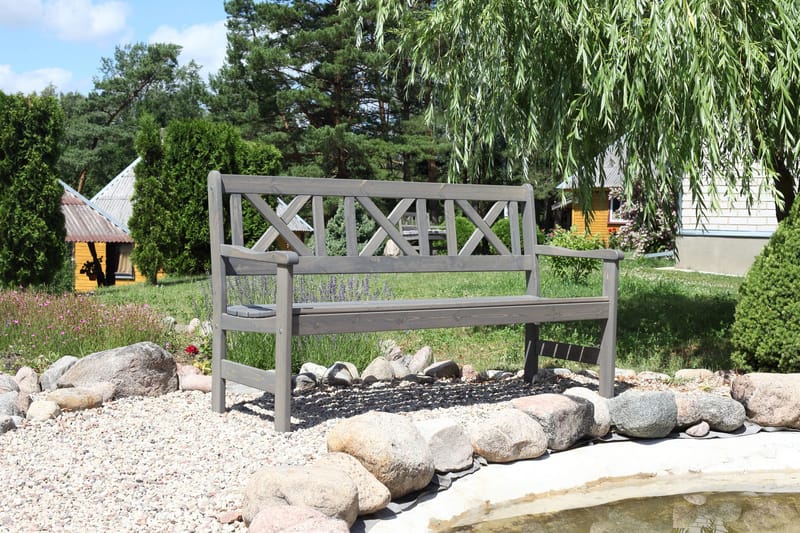 3:n ist Sohva Olivo - Harmaa - Puutarhakalusteet - Terassiryhmät - Terassisohvat