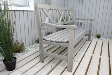 3:n ist Sohva Olivo - Harmaa - Puutarhakalusteet - Terassiryhmät - Terassisohvat