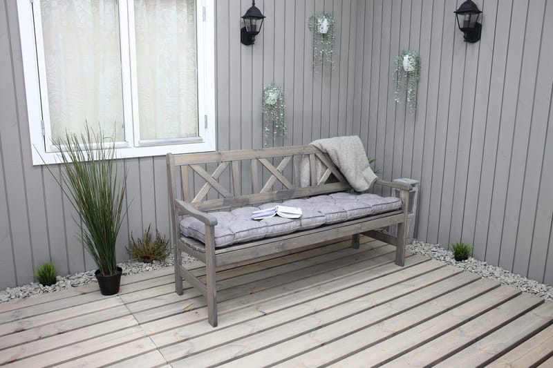 3:n ist Sohva Olivo - Harmaa - Puutarhakalusteet - Terassiryhmät - Terassisohvat