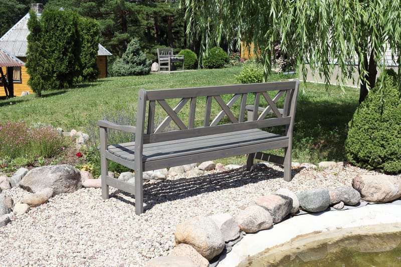 3:n ist Sohva Olivo - Harmaa - Puutarhakalusteet - Terassiryhmät - Terassisohvat