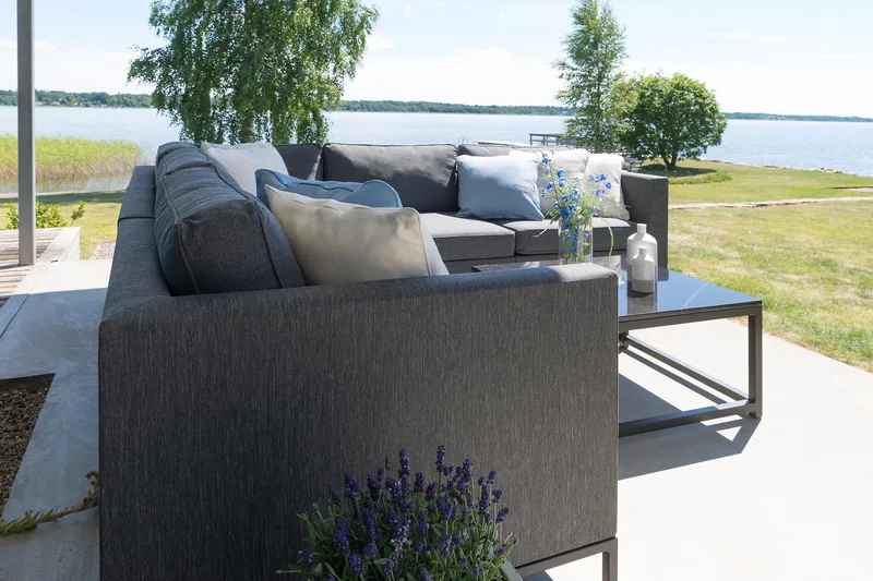 Hillerstorp Adelshamn ulkokulmasohva - Harmaa - Puutarhakalusteet - Terassiryhmät - Oleskeluryhmät
