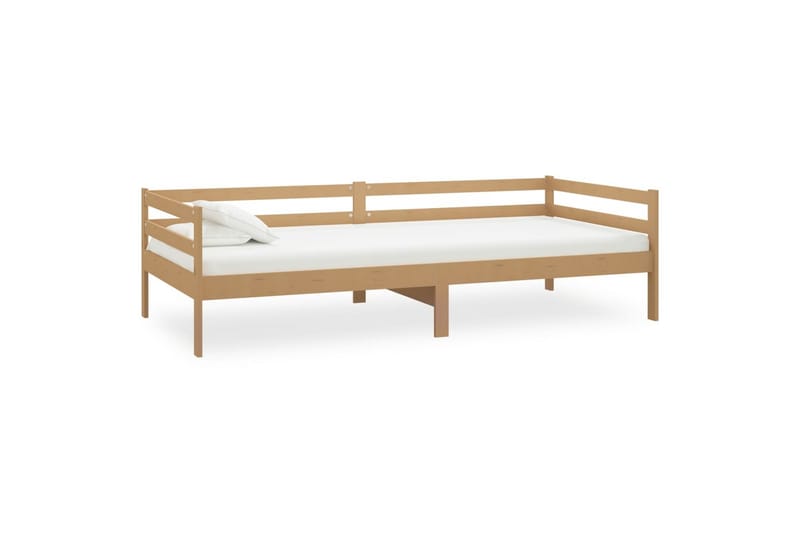 Päivävuode hunajanruskea täysi mänty 90x200 cm - Ruskea - Puutarhakalusteet - Terassiryhmät - Terassisohvat