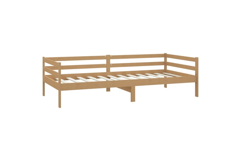 Päivävuode hunajanruskea täysi mänty 90x200 cm - Ruskea - Puutarhakalusteet - Terassiryhmät - Terassisohvat