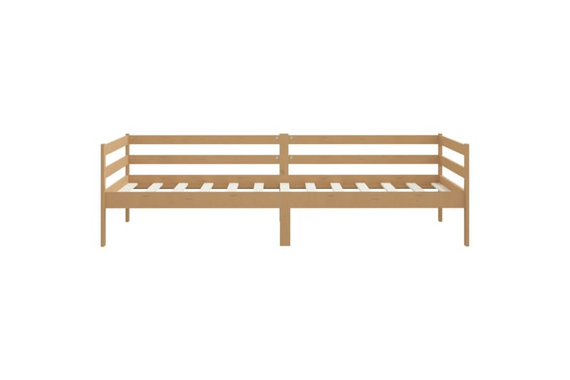 Päivävuode hunajanruskea täysi mänty 90x200 cm - Ruskea - Puutarhakalusteet - Terassiryhmät - Terassisohvat