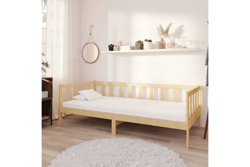 Päivävuode täysi mänty 90x200 cm - Ruskea - Puutarhakalusteet - Terassiryhmät - Terassisohvat