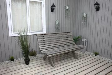 Penkki Norvald - Harmaa - Puutarhakalusteet - Ulkosohva & puutarhapenkki - Puutarhapenkki & ulkopenkki