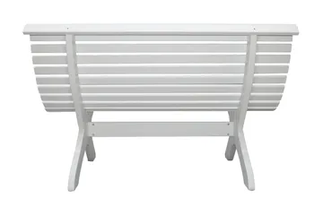 Puutarhapenkki Norvald 140 cm Valkoinen - Valkoinen - Puutarhakalusteet - Ulkosohva & puutarhapenkki - Puutarhapenkki & ulkopenkki