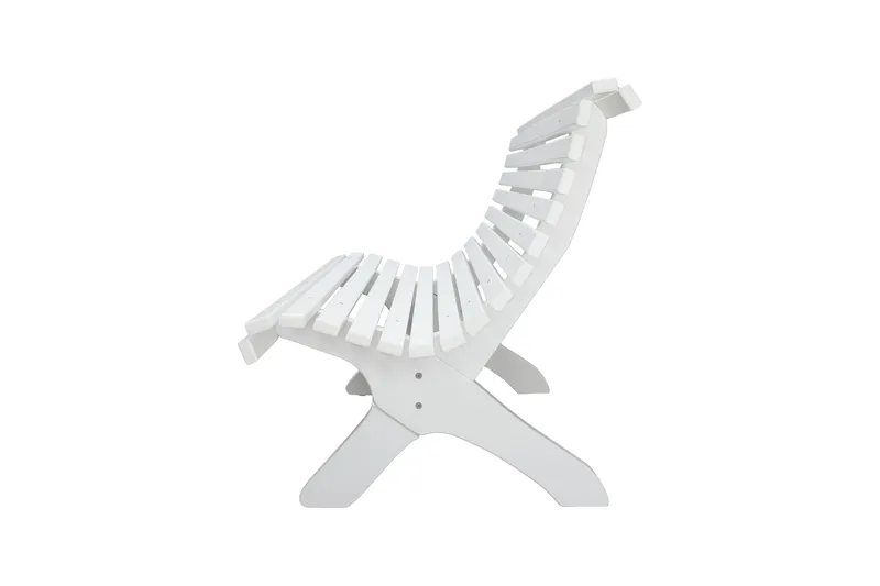 Puutarhapenkki Norvald 140 cm Valkoinen - Valkoinen - Puutarhakalusteet - Terassiryhmät - Terassisohvat