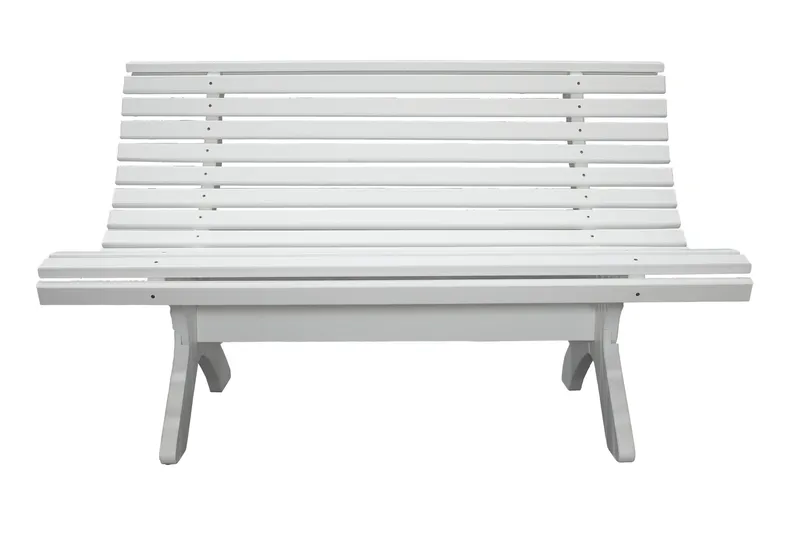 Puutarhapenkki Norvald 140 cm Valkoinen - Valkoinen - Puutarhakalusteet - Terassiryhmät - Terassisohvat