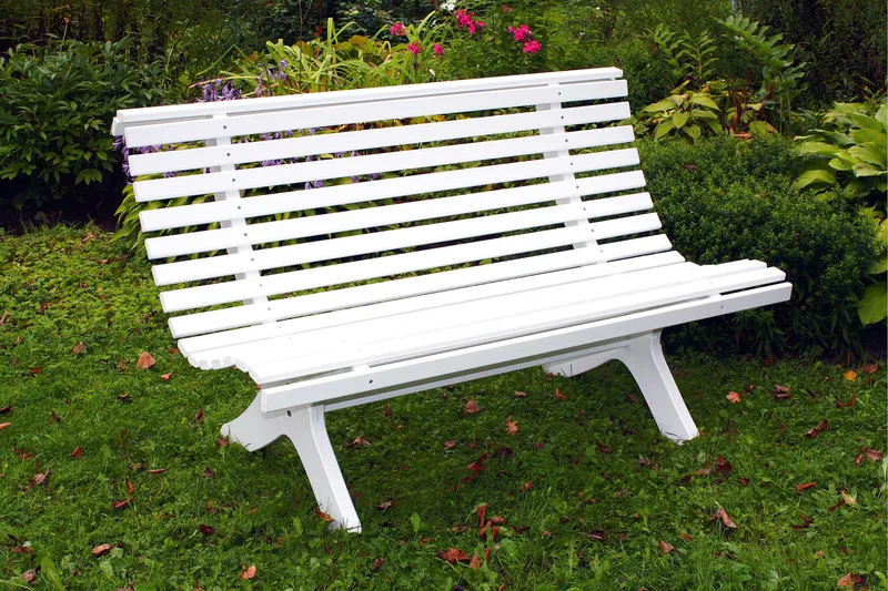 Puutarhapenkki Norvald 140 cm Valkoinen - Valkoinen - Puutarhakalusteet - Terassiryhmät - Terassisohvat