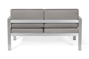 Puutarhasohva Tirrena 142 cm - Harmaa - Puutarhakalusteet - Terassiryhmät - Terassisohvat